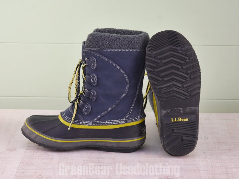 E538 レディース キッズ L.L.Bean ビーンブーツ 青系 kid's4 22.5cm