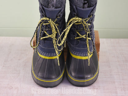 E538 レディース キッズ L.L.Bean ビーンブーツ 青系 kid's4 22.5cm