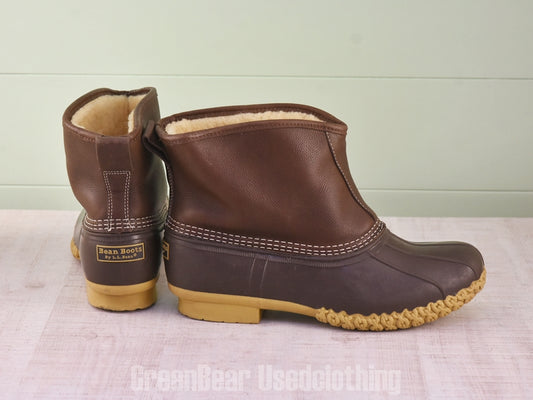 E539 USA製 L.L.Bean ビーンブーツ ワイズ太め 茶 メンズ 13W 31cm