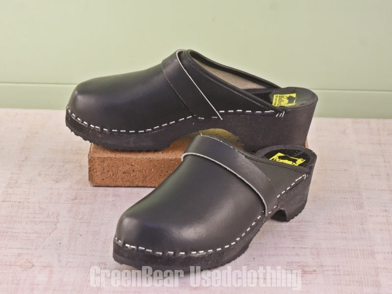 D055 ビンテージ Bulloch Footwear サボ サンダル 黒 レディース 40 25cm