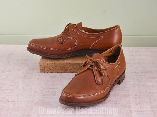 E562 イギリス製 RusseLL&Bromley ビンテージ ドレスシューズ 茶 メンズ 25cmくらい