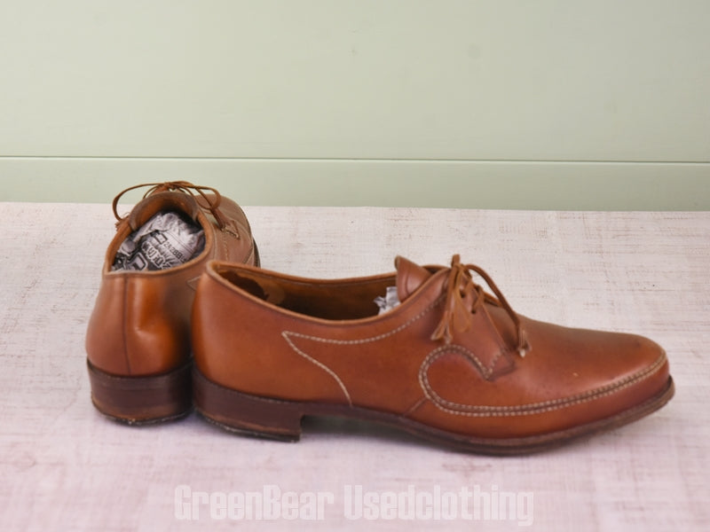 E562 イギリス製 RusseLL&Bromley ビンテージ ドレスシューズ 茶 メンズ 25cmくらい