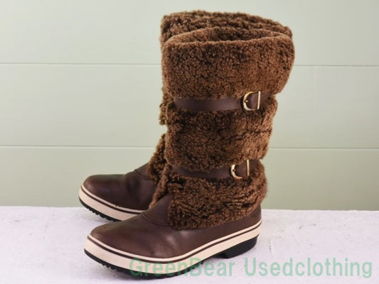 R577 UGG ムートンブーツ レディース 茶 23.5cmくらい