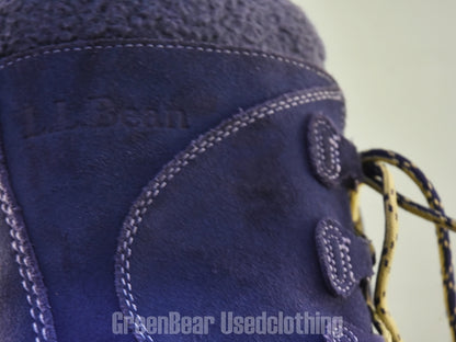 E565 レディース キッズ L.L.Bean スノーブーツ 紺系 kids5 23.5cm