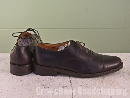 メンズ mack james ビジネスシューズ ストレートチップ 茶 8 26cm C230