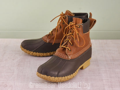 E571 USA製 L.L.Bean ビーンブーツ 茶 レディース 24cmくらい
