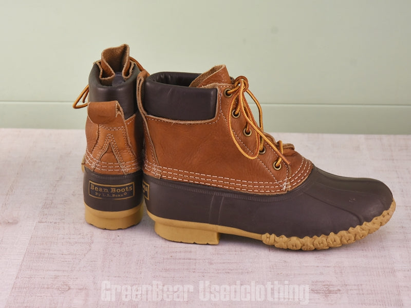 E571 USA製 L.L.Bean ビーンブーツ 茶 レディース 24cmくらい