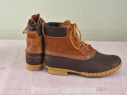 E571 USA製 L.L.Bean ビーンブーツ 茶 レディース 24cmくらい