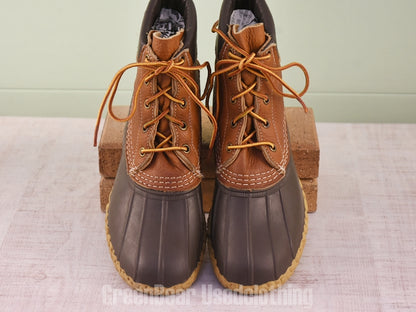 E571 USA製 L.L.Bean ビーンブーツ 茶 レディース 24cmくらい
