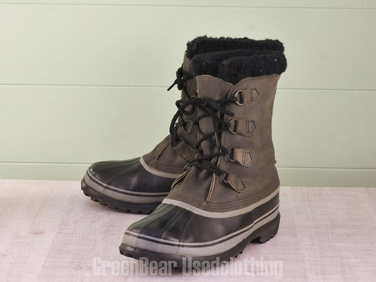 E576 カナダ製 SOREL ビンテージ スノーブーツ グレー メンズ 10 28cm