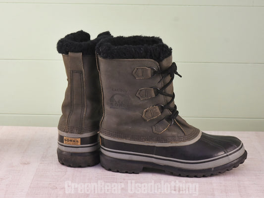E576 カナダ製 SOREL ビンテージ スノーブーツ グレー メンズ 10 28cm