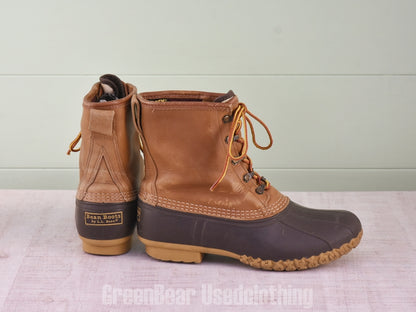 E577 USA製 L.L.Bean ビーンブーツ 裏地付き 茶 メンズ 25cmくらい