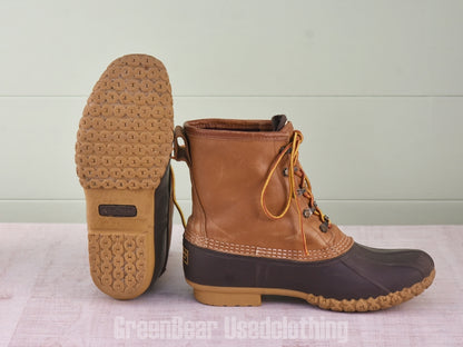 E577 USA製 L.L.Bean ビーンブーツ 裏地付き 茶 メンズ 25cmくらい