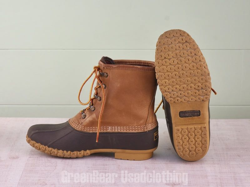 E577 USA製 L.L.Bean ビーンブーツ 裏地付き 茶 メンズ 25cmくらい
