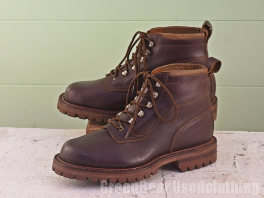 ビンテージ COSMO POLITE SHOE トレッキングブーツ 茶 メンズ 45 27.5cm Z312