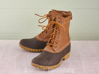 E587 USA製 L.L.Bean ビーンブーツ 茶 レディース 23cmくらい