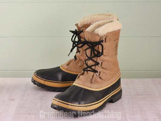 E590 カナダ製 SOREL ビンテージ スノーブーツ 茶 メンズ 11 29cm