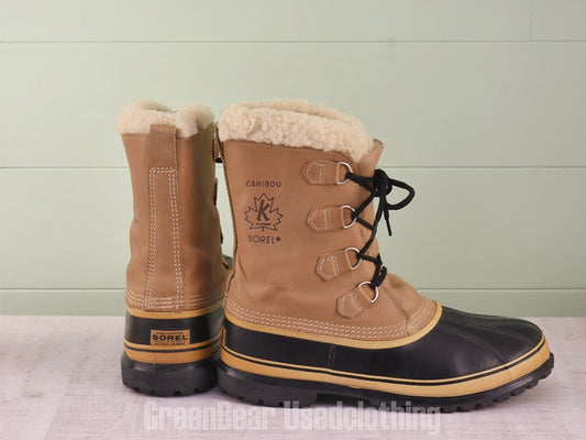E590 カナダ製 SOREL ビンテージ スノーブーツ 茶 メンズ 11 29cm