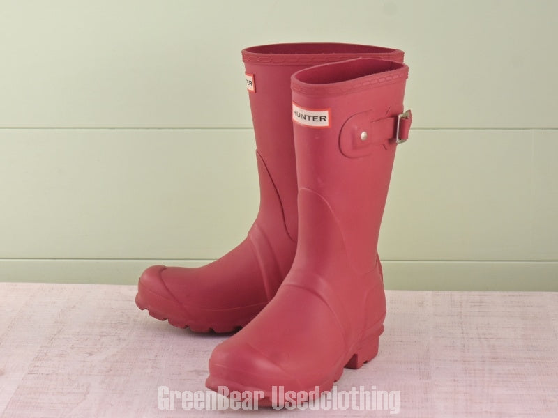 E028 L.L.Bean レインブーツ 赤 レディース 36 23cm