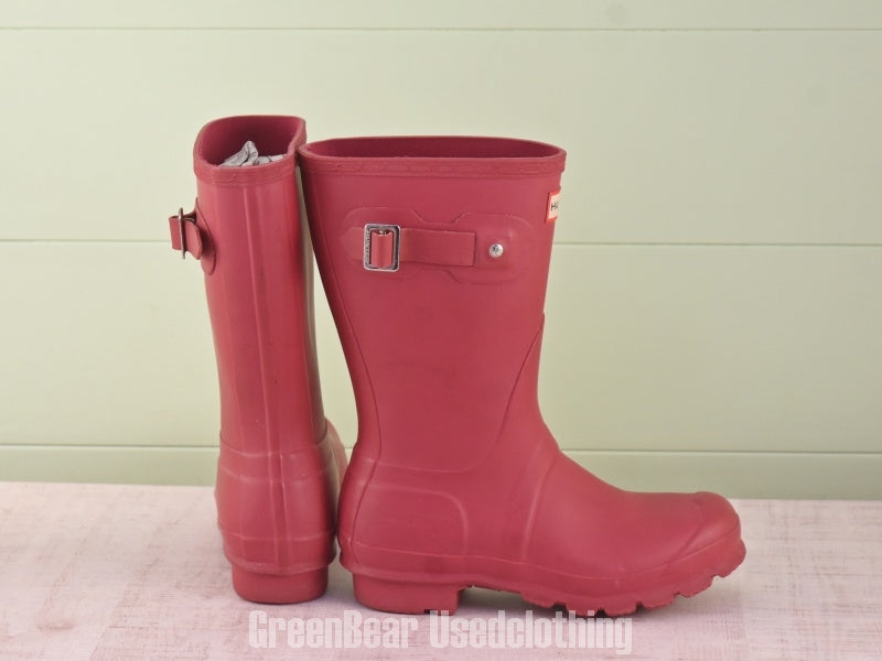 E028 L.L.Bean レインブーツ 赤 レディース 36 23cm
