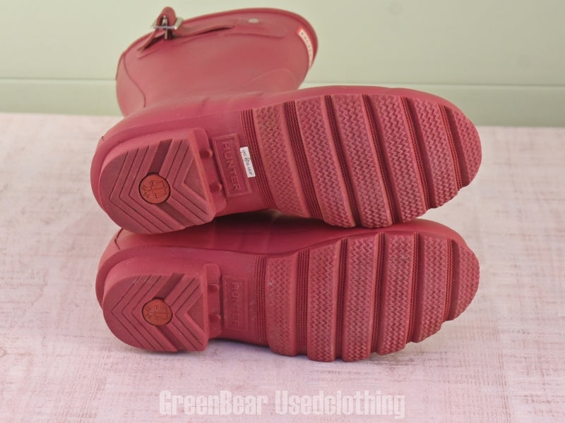 E028 L.L.Bean レインブーツ 赤 レディース 36 23cm