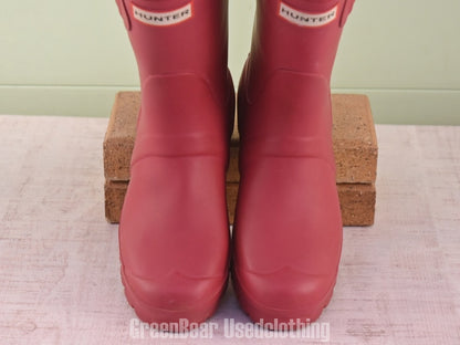 E028 L.L.Bean レインブーツ 赤 レディース 36 23cm