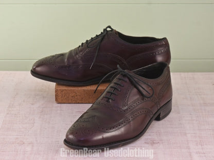 E035 FLORSHEIM ビジネスシューズ ウイングチップ メンズ 茶 11D 29cm