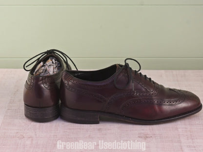 E035 FLORSHEIM ビジネスシューズ ウイングチップ メンズ 茶 11D 29cm