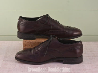 E035 FLORSHEIM ビジネスシューズ ウイングチップ メンズ 茶 11D 29cm