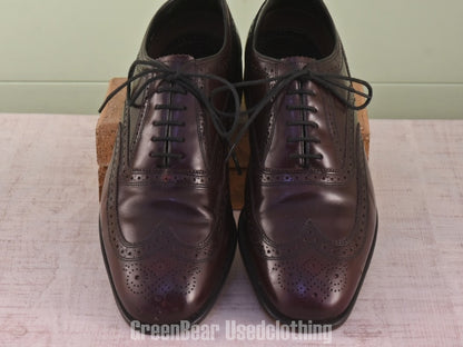 E035 FLORSHEIM ビジネスシューズ ウイングチップ メンズ 茶 11D 29cm