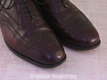 E035 FLORSHEIM ビジネスシューズ ウイングチップ メンズ 茶 11D 29cm