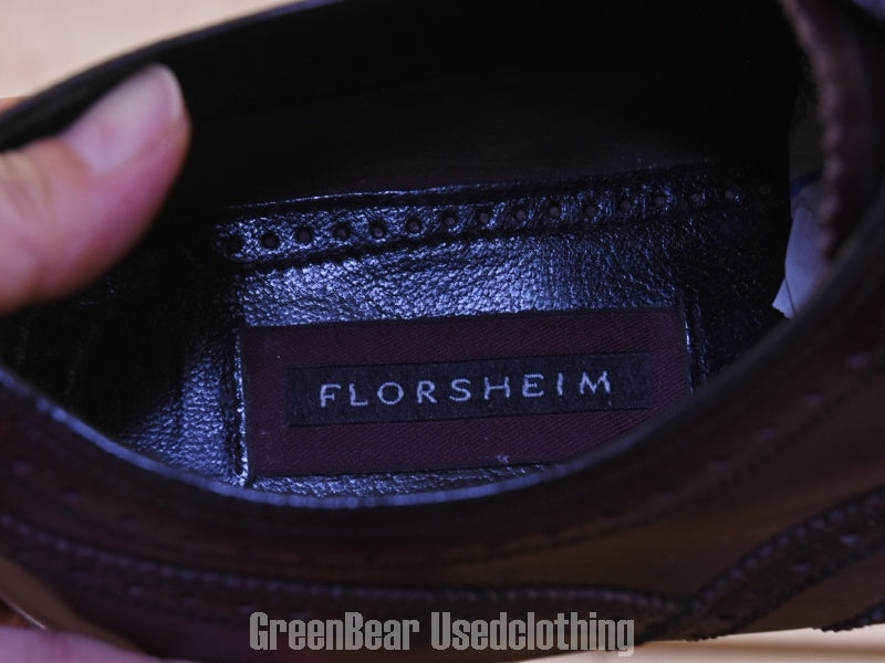 E035 FLORSHEIM ビジネスシューズ ウイングチップ メンズ 茶 11D 29cm