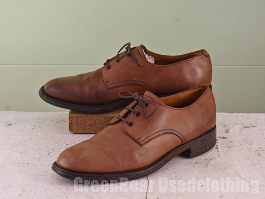 ビンテージ Tricker's ビジネスシューズ プレーントゥ 茶 メンズ 9.5 27.5cm A571