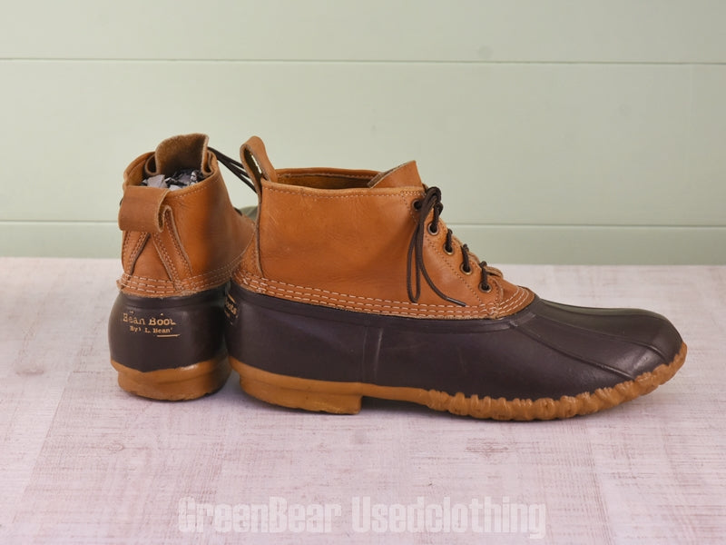 E608 USA製 L.L.Bean ビンテージ ビーンブーツ ワイズ細め 茶 メンズ 13N 31cm