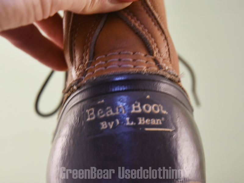 E608 USA製 L.L.Bean ビンテージ ビーンブーツ ワイズ細め 茶 メンズ 13N 31cm