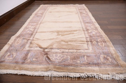 RAGL183 ビンテージトライバルラグ ウール絨毯 134cm×72cm