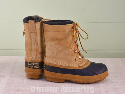 E616 USA製 L.L.Bean ビンテージ スノーブーツ 茶 レディース 6 24cm