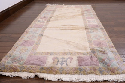 RAGL193 ビンテージトライバルラグ ウール絨毯 119cm×60cm