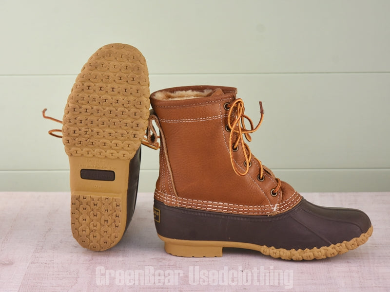 E626 USA製 L.L.Bean ビーンブーツ インナーボア 茶 レディース W7M 24cm