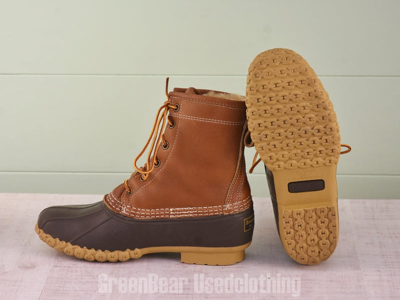 E626 USA製 L.L.Bean ビーンブーツ インナーボア 茶 レディース W7M 24cm
