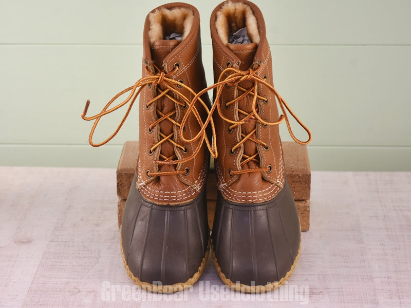 E626 USA製 L.L.Bean ビーンブーツ インナーボア 茶 レディース W7M 24cm