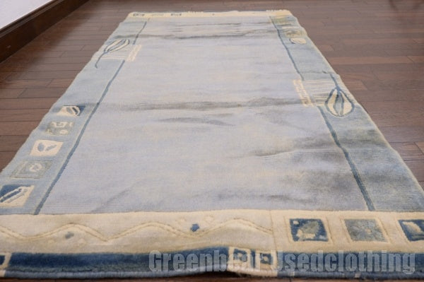 RAGL200 ビンテージトライバルラグ ウール絨毯 136cm×72cm