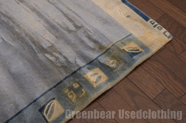 RAGL200 ビンテージトライバルラグ ウール絨毯 136cm×72cm