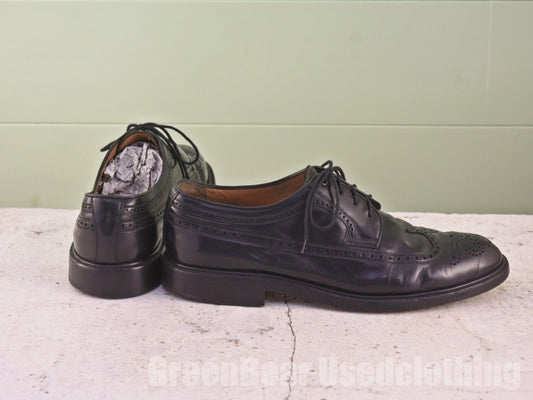 ビンテージ GEORGE'S ビジネスシューズ ウイングチップ 黒 メンズ 10 28cm C284
