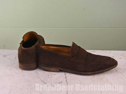 イタリア製 CERRUTI 1881 コインローファー 茶 メンズ 8 26cm A601