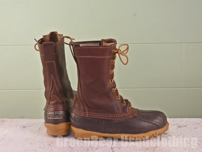USA製 L.L.Bean ビンテージ ビーンブーツ 筆記体タグ 茶 レディース 23cmくらい C286