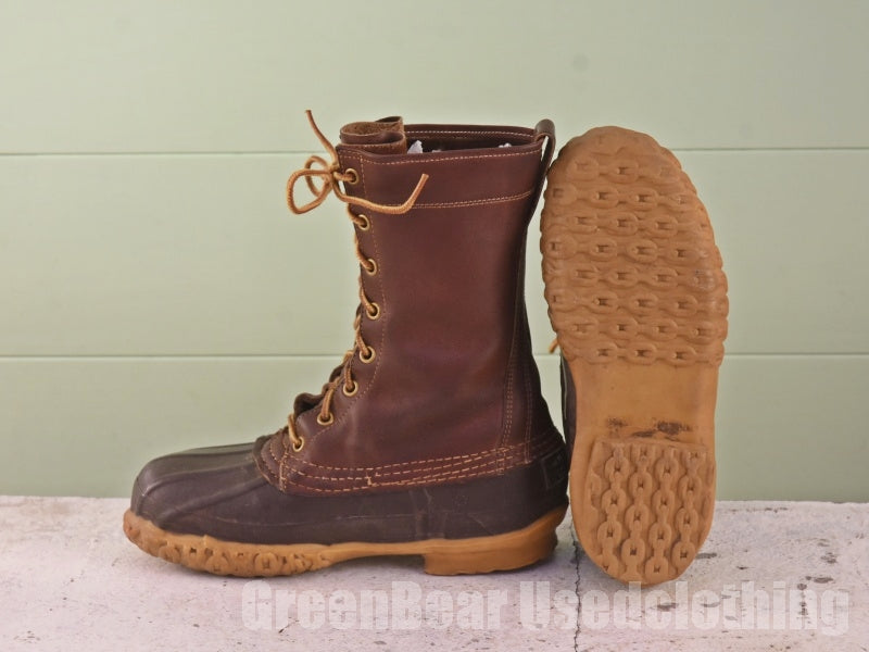 USA製 L.L.Bean ビンテージ ビーンブーツ 筆記体タグ 茶 レディース 23cmくらい C286