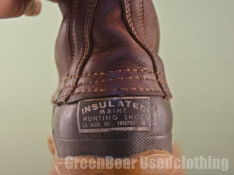 USA製 L.L.Bean ビンテージ ビーンブーツ 筆記体タグ 茶 レディース 23cmくらい C286