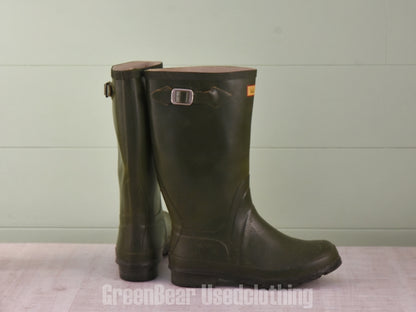 E641 USA製 L.L.Bean ビンテージ レインブーツ 緑 メンズ 8 26cm