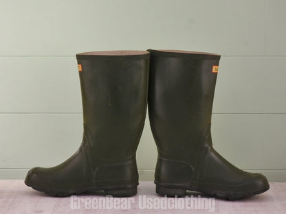 E641 USA製 L.L.Bean ビンテージ レインブーツ 緑 メンズ 8 26cm